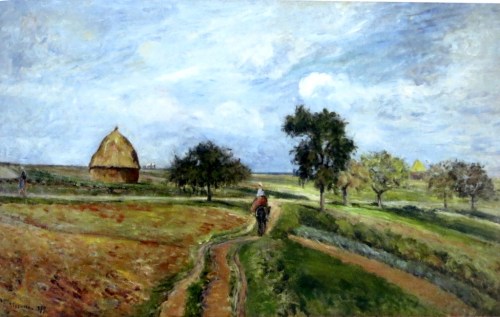 el antiguo camino a Ennery pontoise pissarro