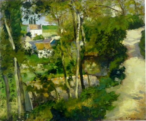 el camno en cuesta de la cote du jalet pissarro