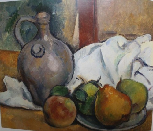 Cezanne cantaro y plato de peras 1890-93